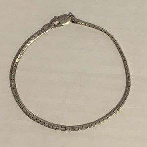 Solid 925 Sterling Silver Omega Bracelet 7.5" 6gms